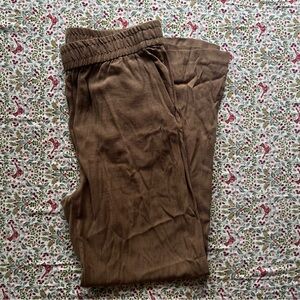 Light brown linen pants